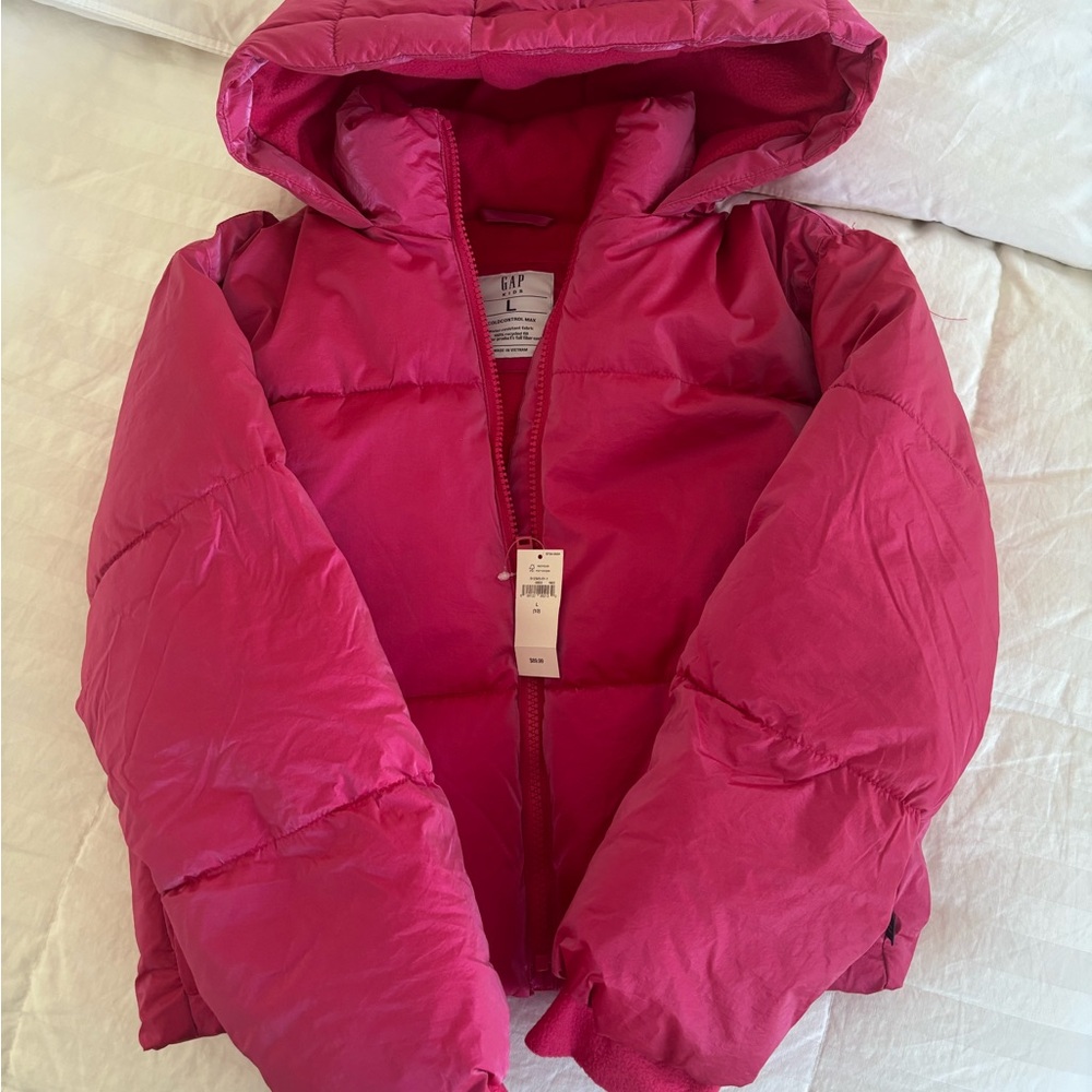 GAP Kids Vibrant Pink Puffer Jacket